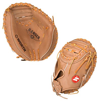 2007 Worth Ranger Baseball Catchers Mitt Closed Web