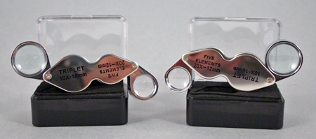 LOT OF 2    NEW Jewelers Folding Loupe 10X, 20X TOOLS