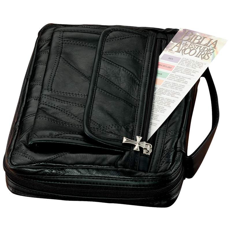 NEW  Black Genuine Leather Bible Cover Book Cover Case