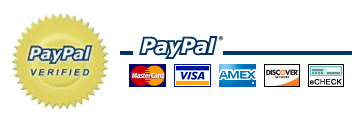 Process your Credit/Debit card or check payment securely with PayPal