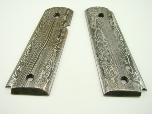 Custom Damascus Full Size Colt 1911 Grips Vertical V3 Ebay 6461