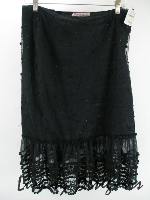 HEIDI WEISEL New York Polyester Skirt $2290 Sz 12