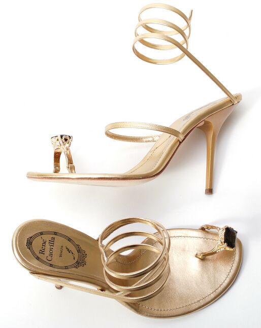 Rene Caovilla Shoes Sandals Strappy $1200 Sz 39.5