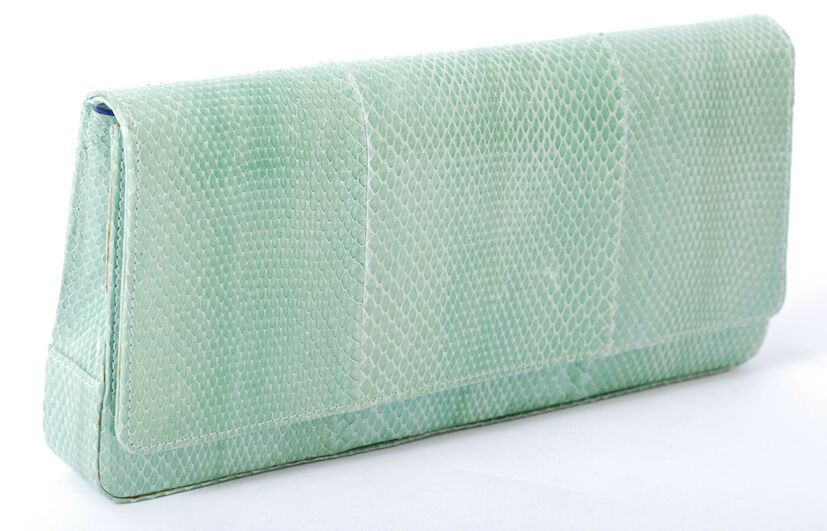 Manolo Blahnik Clutch Snake Skin $1450
