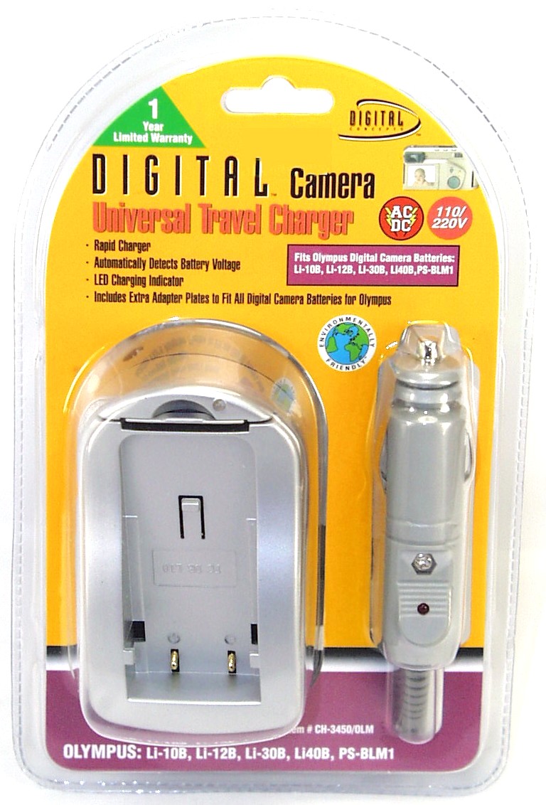 Charger for Olympus Digital Camera Batteries Home Car