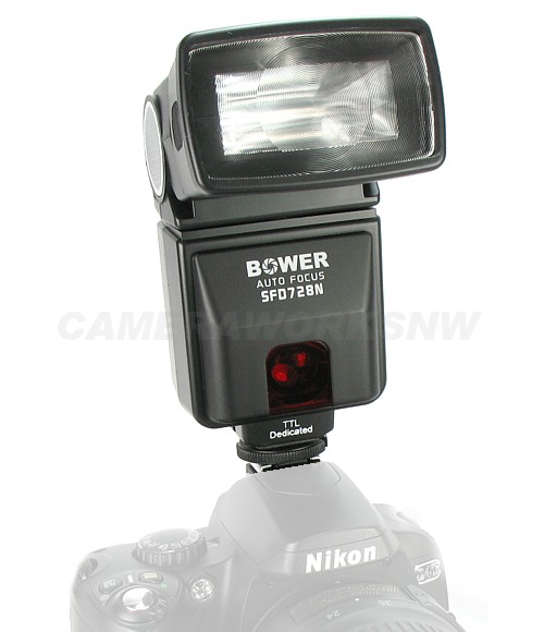 iTTL Dedicated Flash for Nikon D40, D50, D60, D70, D80: BowSFD728Nikon Camera Works Northwest