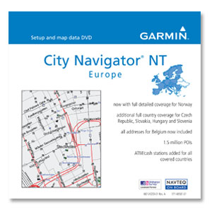 GARMIN CITY NAVIGATOR NT EUROPE V9 DVD 010-10887-00 NEW