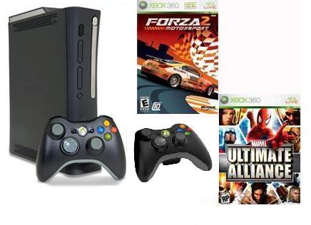 Xbox 360 Elite Console Hdmi 120gb + Double Bonus