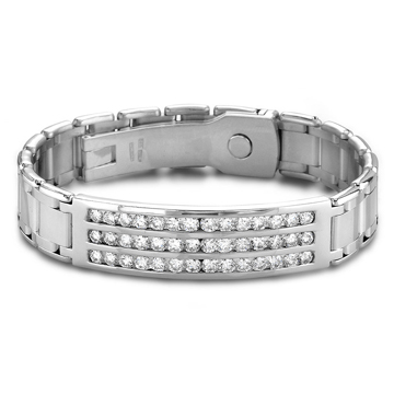 6.00ct Round Diamonds Mens Bracelet G-H/VS2-SI1