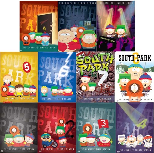 New South Park Seasons 1 2 3 4 5 6 7 8 9 10 11, 1-11