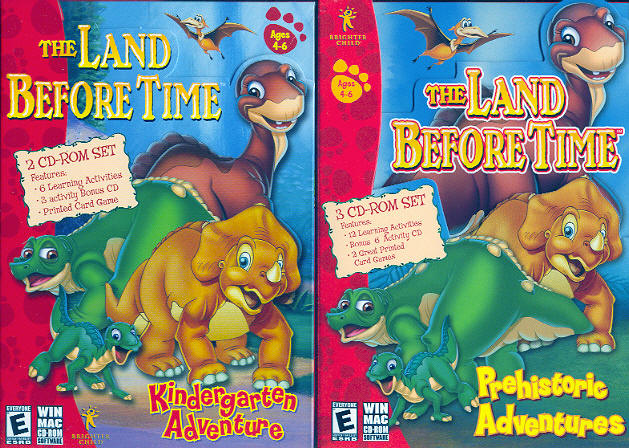 The Land Before Time 2 PC GAMES Pack 5 CD Set AGES 4-6