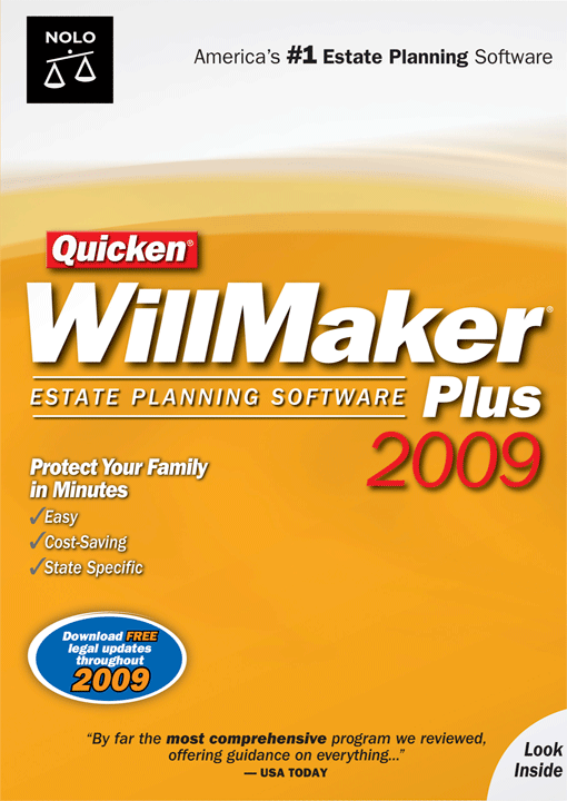 Quicken Will Maker 2009 PLUS Estate Planning NEW in BOX