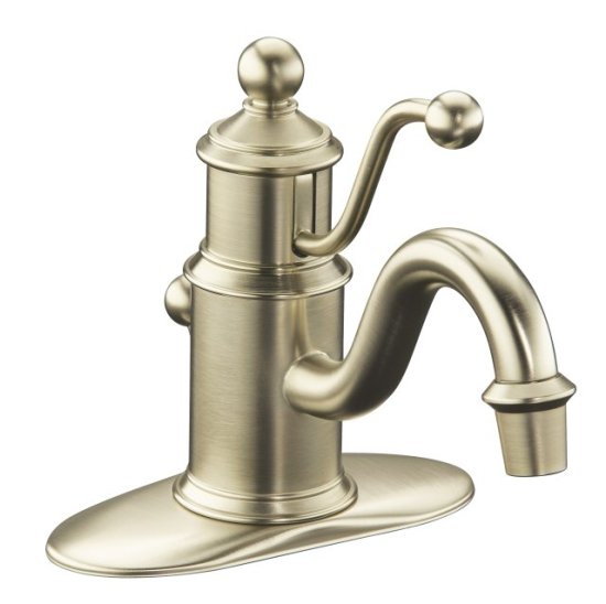 Kohler Antique Brushed Nickel 1 Hole Lav Sink Faucet