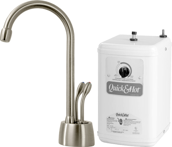 Instant Hot Cold Water Dispenser Nickel Kitchen Faucet