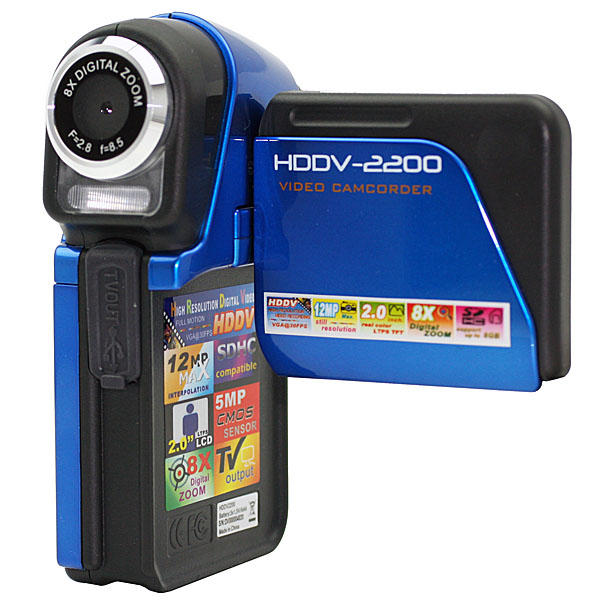 best video editing software for windows vista NEW! 12MP DUAL DIGITAL VIDEO CAMCORDER & CAMERA~8X ZOOM pic