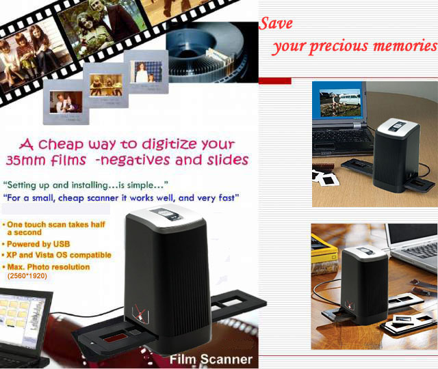 cheap way to digitize your 35mm films -negative and slides~