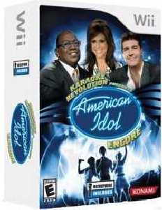 NINTENDO WII KARAOKE REVOLUTION AMERICAN IDOL BUNDLE PP
