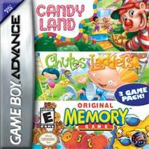 3 GAMEBOY ADVANCE GBA GAME CANDY LAND CHUTES MEMORY NEW