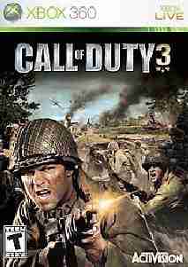 XBOX 360 GAME CALL OF DUTY 3 SHOOTER MINT CONDITION PP
