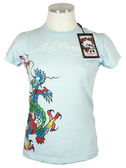 New NWT Authentic Ed Hardy Womens T Tee Shirt Sz XS