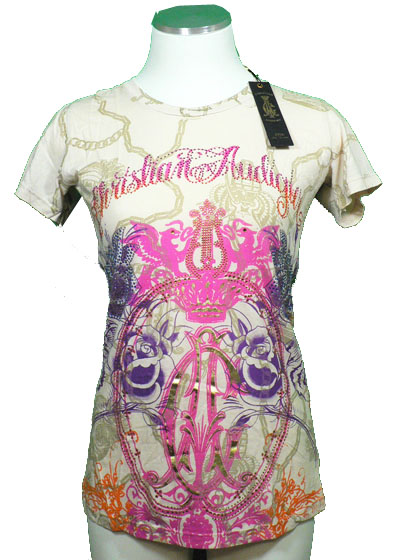 New Christian Audigier Ed Hardy Womens T Tee Shirt XS