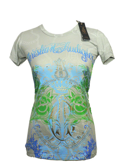 New Christian Audigier Ed Hardy Womens T Tee Shirt XS