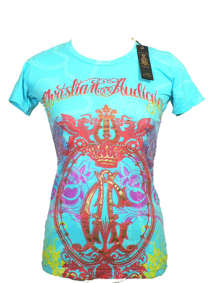 New Christian Audigier Ed Hardy Womens T Tee Shirt XS