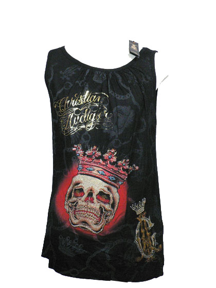 New Christian Audigier Ed Hardy Womens T Tee Shirt XS