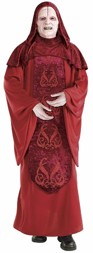 Mens Costume Star Wars Emperor Palpatine Mask Outfit XL