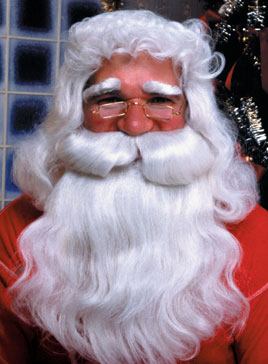 Mens Costume Wigs XMAS Santa Claus Clause Wig Beard Set