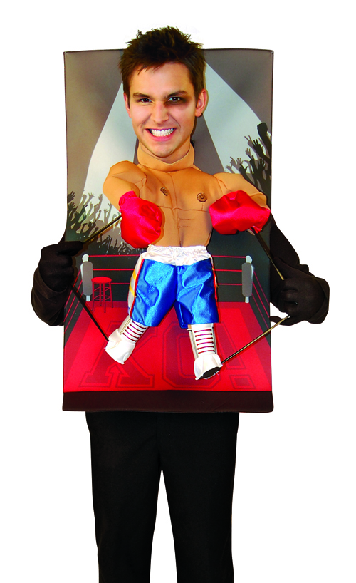 Mens Funny Midget Boxer Fighter Puppet Adult Halloween Fancy Dress Costume eBay
