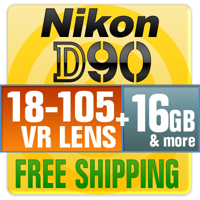 windows xp pro image Nikon D90 12.3MP SLR +18-105 Lens 16GB KIT BRAND NEW pic