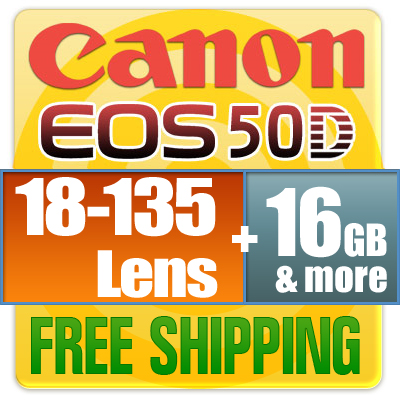 Canon EOS 50D Kit with Canon EF 28-135mm IS lens 15.1 Megapixel