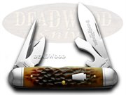 SM442SK GOLDEN BROWN SCOUT: SCHATT & MORGAN Golden Brown Bone Scout 1/100 Pocket Knife Knives