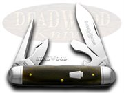SM442SK SMOOTH BROWN SCOUT: SCHATT & MORGAN Brown Bone Scout 1/100 Pocket Knife Knives