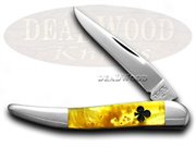 SM11001GP CLUB TOOTHPICK GOLD P: SCHATT & MORGAN Gold Pearl Club Toothpick 1/200 Pocket Knife Knives