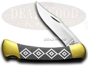 BK110BP DIAMONDBACK BLACK PEARL: BUCK 110 Black Diamondback Hunter 1/400 Pocket Knife Knives