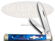 GB103BCC DR BLUE CLOUD: German Bull Brand Doctor Pocket Knife Knives - Blue Cloud Handles