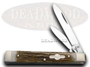 GB103DS DR DEERSTAG: German Bull Brand Doctor Knife Knives - Genuine Deer Stag Handles