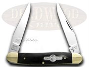 GB108BH MUSKARAT BUFFALO HORN: German Bull Brand Muskrat - Genuine Buffalo Horn Handles Knife Knives