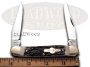 GB108DS STAG MUSKRAT: German Bull Brand Muskrat - Genuine Deer Stag Handles Knife Knives