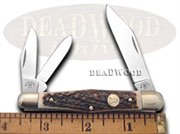 KC1442 WHITTLER: German KISSING CRANE Whittler - Genuine Deer Stag Handles Pocket Knife Knives