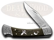 BK110DYH EAGLE MOUNTAIN WOOD: BUCK 110 David Yellowhorse Folding Hunter Eagle Mountain 1/100 Pocket Knife Knives