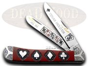RYH TX HOLDEM TRAPPER 25: CASE XX Yellowhorse 1/25 Texas Hold 'Em Trapper Red Jasper Pocket Knife Knives