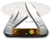 CS3139217 3B CANOE SMOOTH BROWN: CANAL STREET Brown Bone Canoe 1/50 SFO Pocket Knife Knives