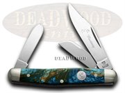 HR313PE/M STOCKMAN PEACOCK: HEN & ROOSTER AND Peacock Mustang Stockman Pocket Knife Knives