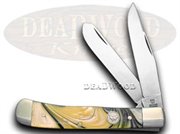 HR312-24K TRAPPER: HEN & ROOSTER AND 24K Gold Trapper Pocket Knife Knives