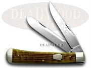 SM19KS GREEN BONE TRAPPER KEYST: SCHATT & MORGAN Green Bone Keystone Trapper SFO 1/50 Pocket Knife Knives