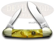 HR252-24KT CANOE 24KT: HEN & ROOSTER AND 24 Karat Canoe Pocket Knife Knives