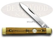 BC876BW/BH DOCTOR BUFFALO HORN: BUCK CREEK Barbed Wire Buffalo Horn Doctor Pocket Knife Knives